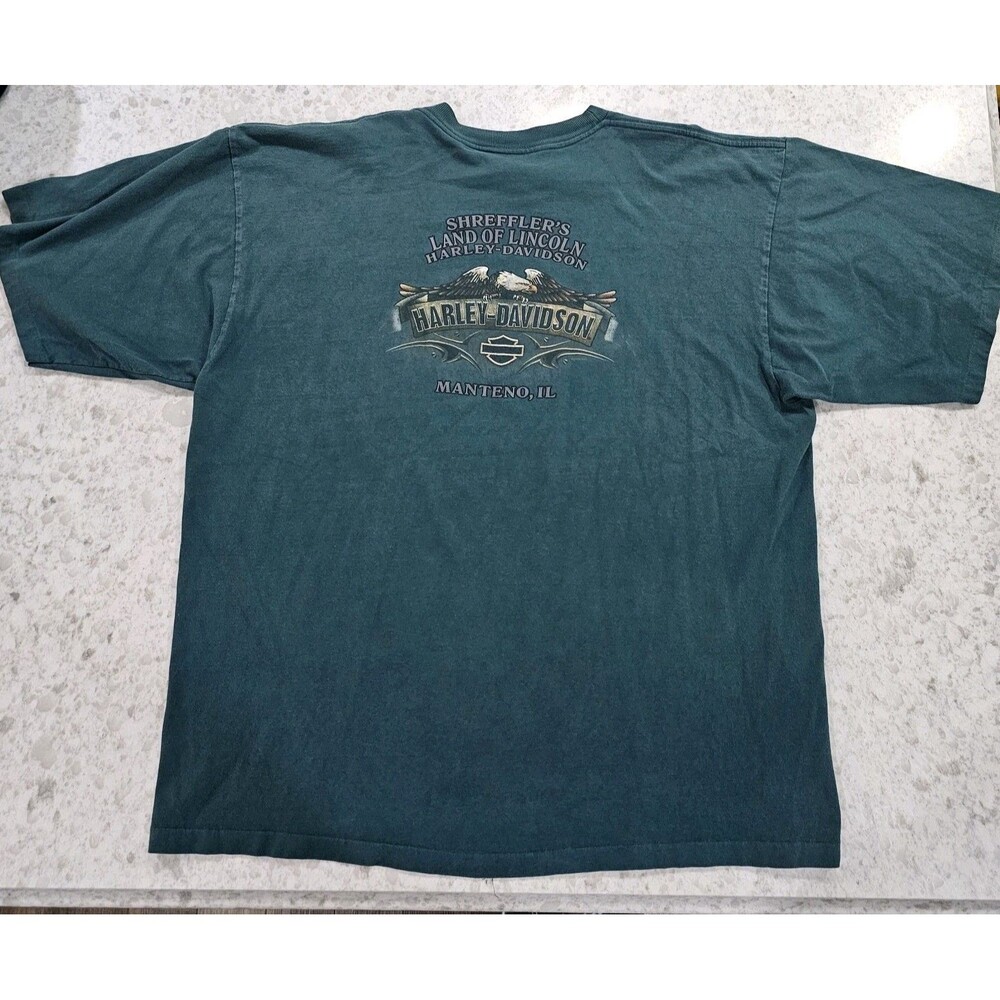 Harley-Davidson T-Shirt Men's Size 2XL 2008 Y2K - Picture 3 of 5